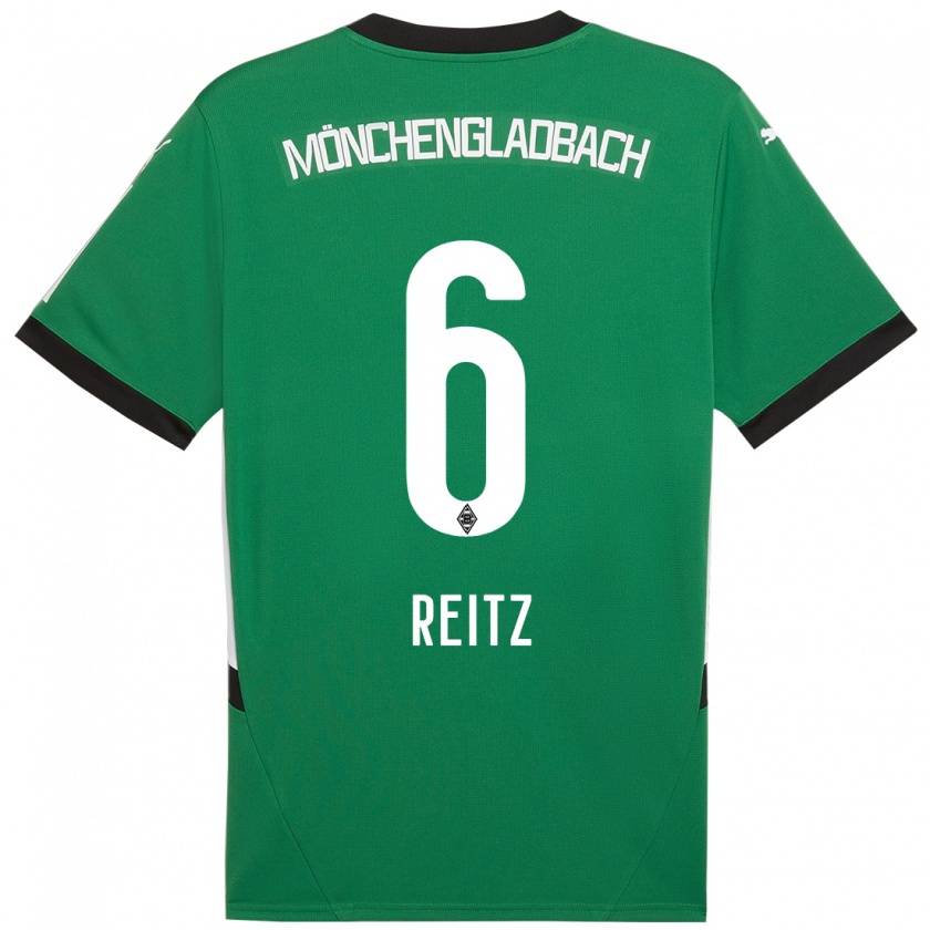 Kandiny Heren Tony Reitz #6 Groen Wit Uitshirt Uittenue 2024/25 T-Shirt