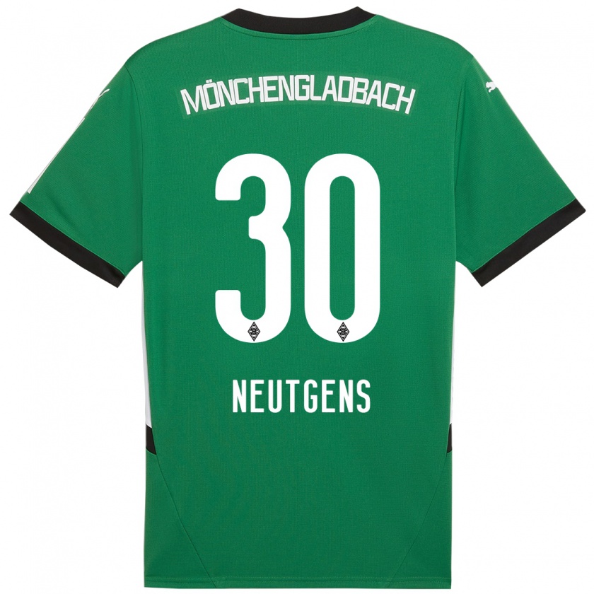 Kandiny Heren Maximilian Neutgens #30 Groen Wit Uitshirt Uittenue 2024/25 T-Shirt