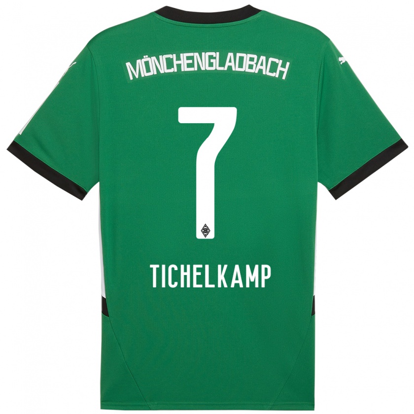 Kandiny Uomo Maglia Emily Tichelkamp #7 Verde Bianco Kit Gara Away 2024/25 Maglietta