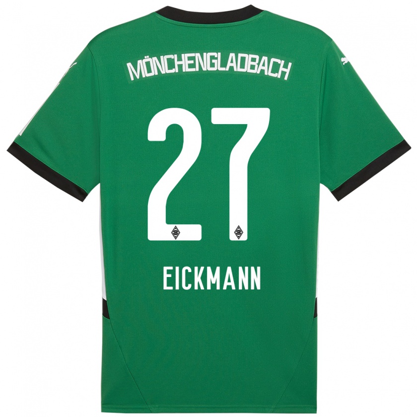 Kandiny Uomo Maglia Mia Eickmann #27 Verde Bianco Kit Gara Away 2024/25 Maglietta