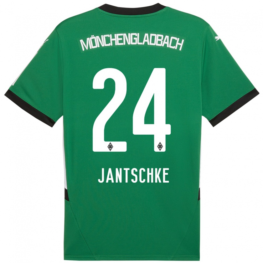 Kandiny Herren Tony Jantschke #24 Grün Weiß Auswärtstrikot Trikot 2024/25 T-Shirt Österreich