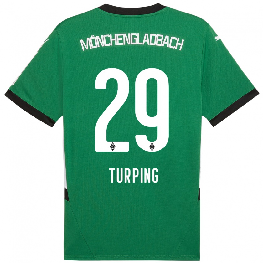 Kandiny Heren Selim Turping #29 Groen Wit Uitshirt Uittenue 2024/25 T-Shirt