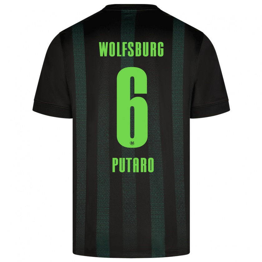 Kandiny Herren Luca Putaro #6 Dunkelgrün Auswärtstrikot Trikot 2024/25 T-Shirt Österreich