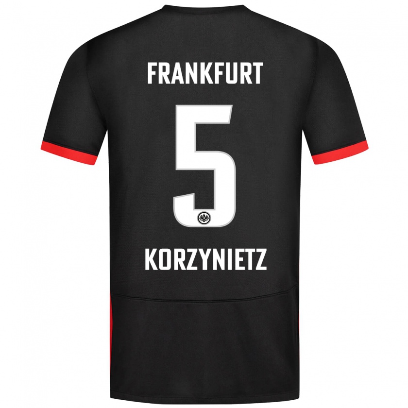 Kandiny Uomo Maglia Jaden Korzynietz #5 Nero Kit Gara Away 2024/25 Maglietta