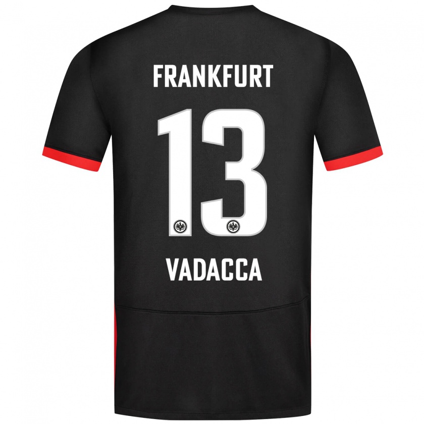 Kandiny Uomo Maglia Gianni Vadacca #13 Nero Kit Gara Away 2024/25 Maglietta