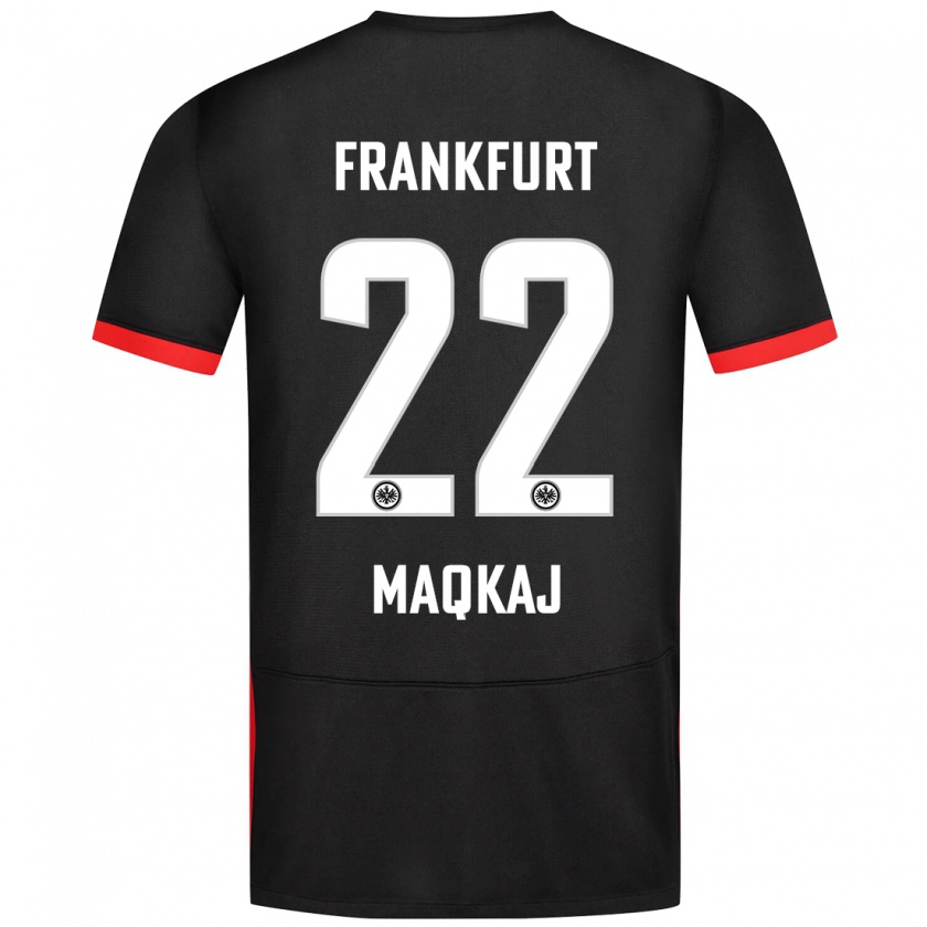 Kandiny Heren Dritan Maqkaj #22 Zwart Uitshirt Uittenue 2024/25 T-Shirt