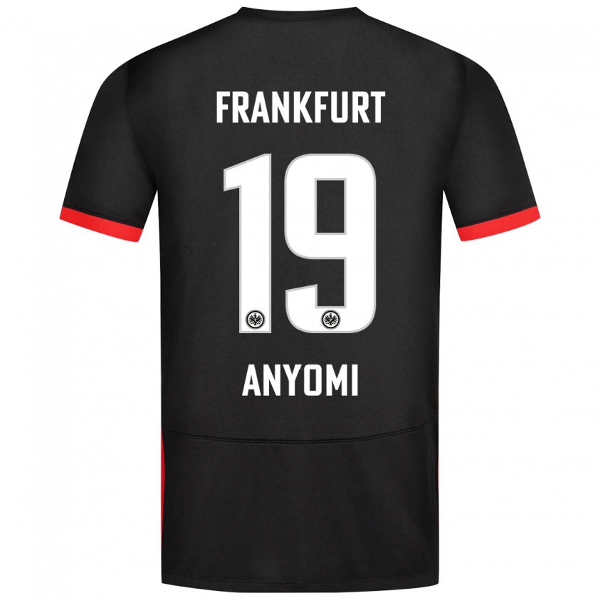 Kandiny Uomo Maglia Nicole Anyomi #19 Nero Kit Gara Away 2024/25 Maglietta