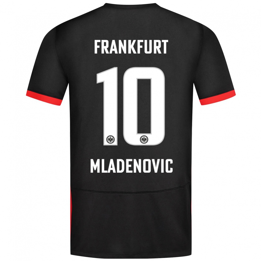 Kandiny Uomo Maglia Marko Mladenovic #10 Nero Kit Gara Away 2024/25 Maglietta