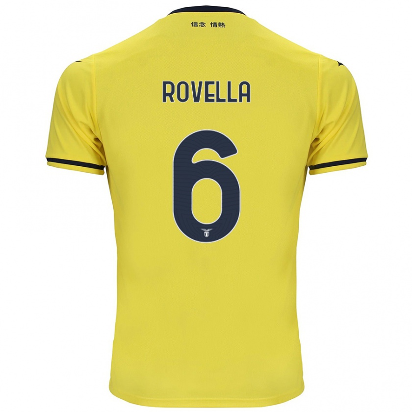 Kandiny Herren Nicolò Rovella #6 Gelb Auswärtstrikot Trikot 2024/25 T-Shirt Österreich