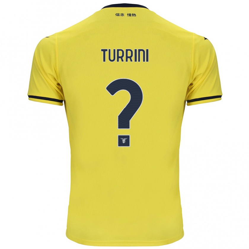 Kandiny Uomo Maglia Giordano Turrini #0 Giallo Kit Gara Away 2024/25 Maglietta