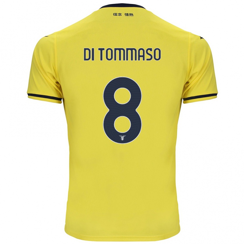 Kandiny Heren Leonardo Di Tommaso #8 Geel Uitshirt Uittenue 2024/25 T-Shirt