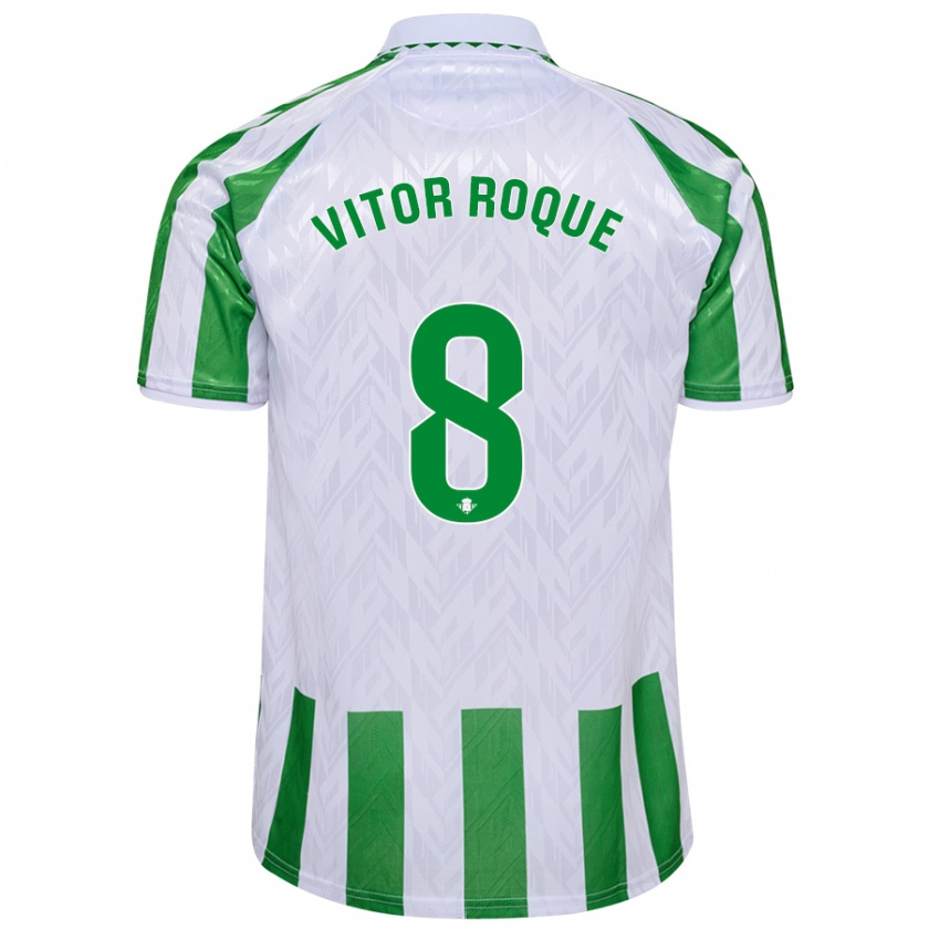 Kandiny Mujer Camiseta Vitor Roque #8 Azul Rojo 1ª Equipación 2024/25 La Camisa México