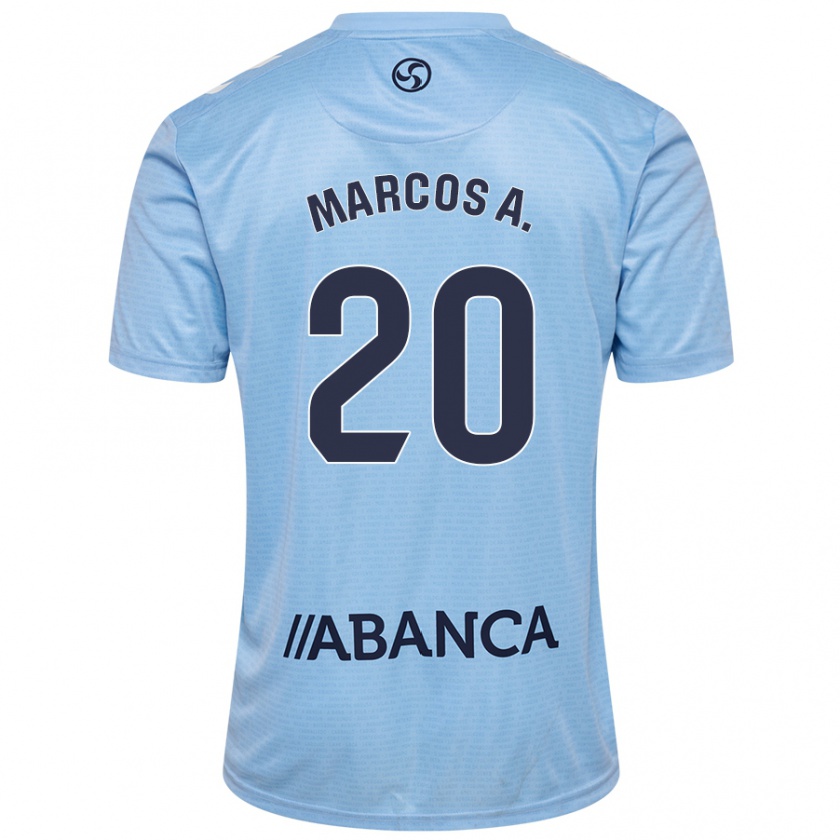 Kandiny Mujer Camiseta Marcos Alonso #20 Azul Rojo 1ª Equipación 2024/25 La Camisa