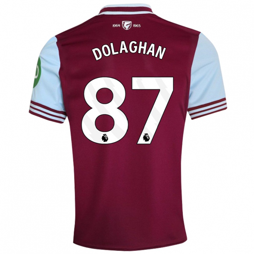 Kandiny Donna Maglia Brad Dolaghan #87 Rosso Scuro Kit Gara Home 2024/25 Maglietta