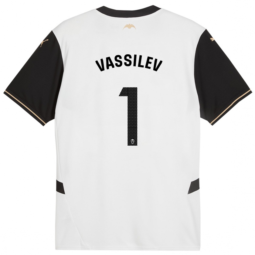 Kandiny Dames David Vassilev #1 Wit Zwart Thuisshirt Thuistenue 2024/25 T-Shirt