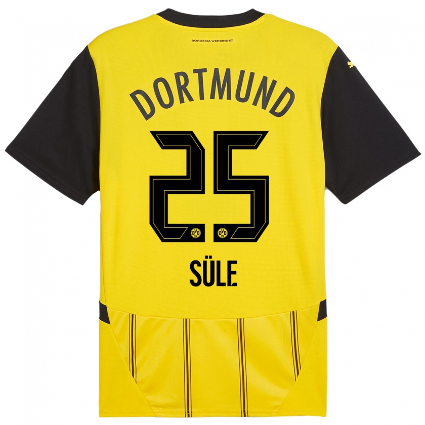 Kandiny Donna Maglia Niklas Süle #25 Giallo Nero Kit Gara Home 2024/25 Maglietta