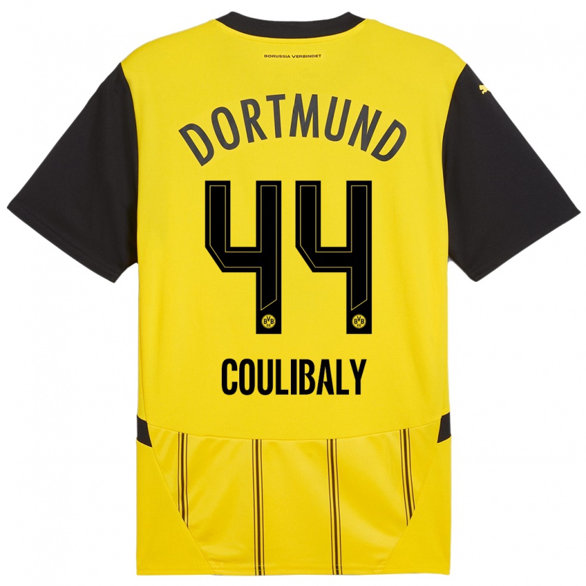 Kandiny Damen Soumaïla Coulibaly #44 Gelb Schwarz Heimtrikot Trikot 2024/25 T-Shirt Österreich