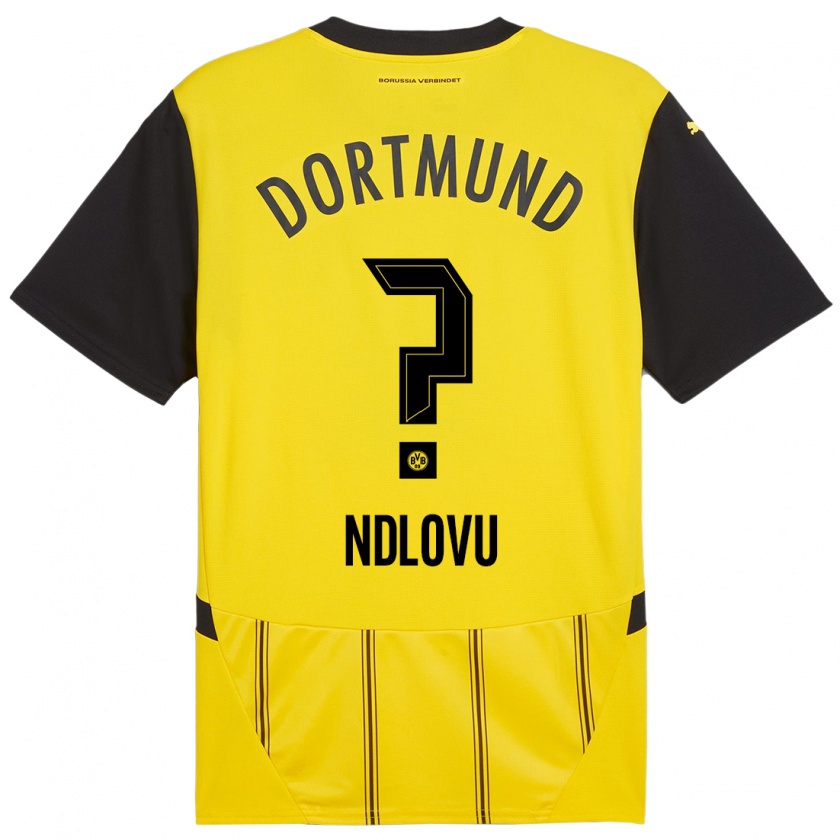 Kandiny Donna Maglia Desmond Ndlovu #0 Giallo Nero Kit Gara Home 2024/25 Maglietta