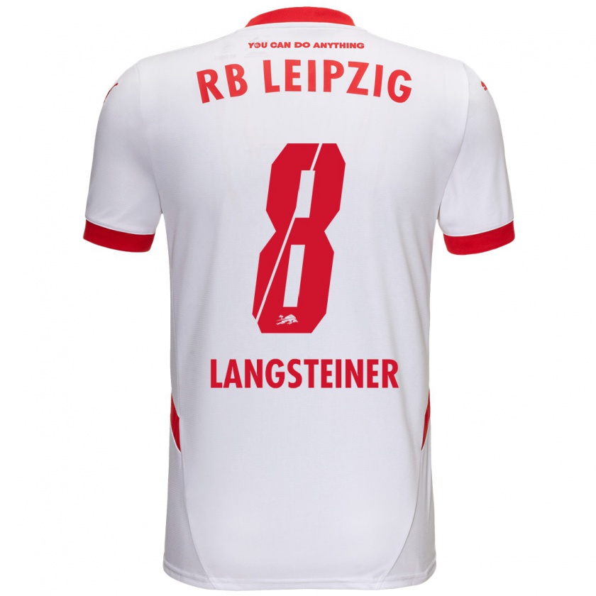 Kandiny Damen Toni Langsteiner #8 Weiß Rot Heimtrikot Trikot 2024/25 T-Shirt Österreich