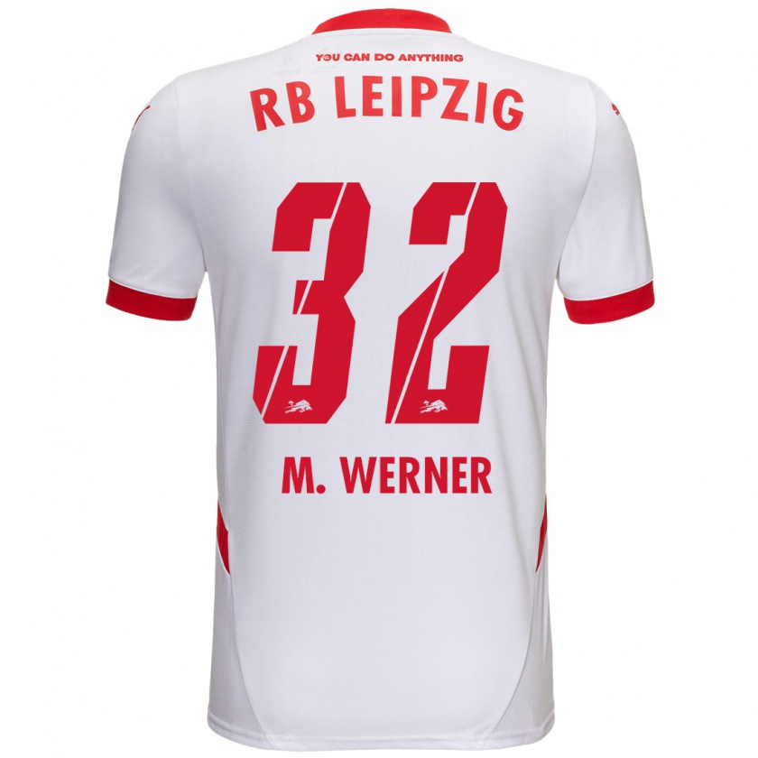 Kandiny Mujer Camiseta Mia Werner #32 Blanco Rojo 1ª Equipación 2024/25 La Camisa