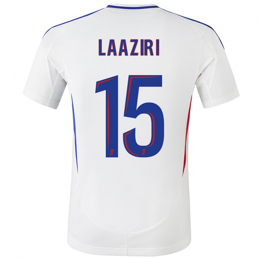 Kandiny Donna Maglia Achraf Laâziri #15 Bianco Blu Kit Gara Home 2024/25 Maglietta