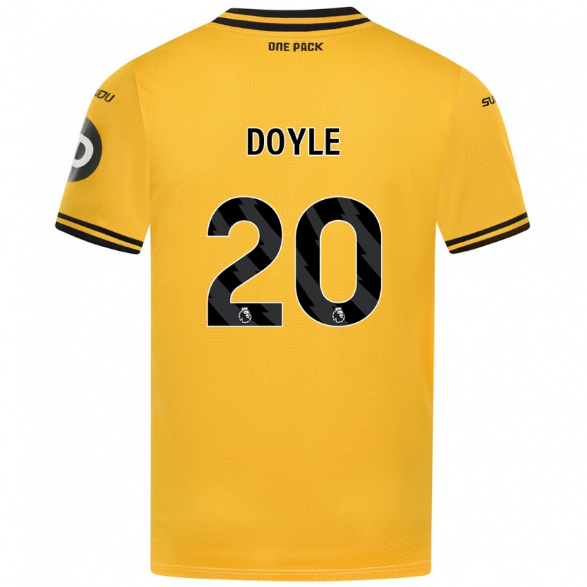 Kandiny Dames Tommy Doyle #20 Geel Thuisshirt Thuistenue 2024/25 T-Shirt