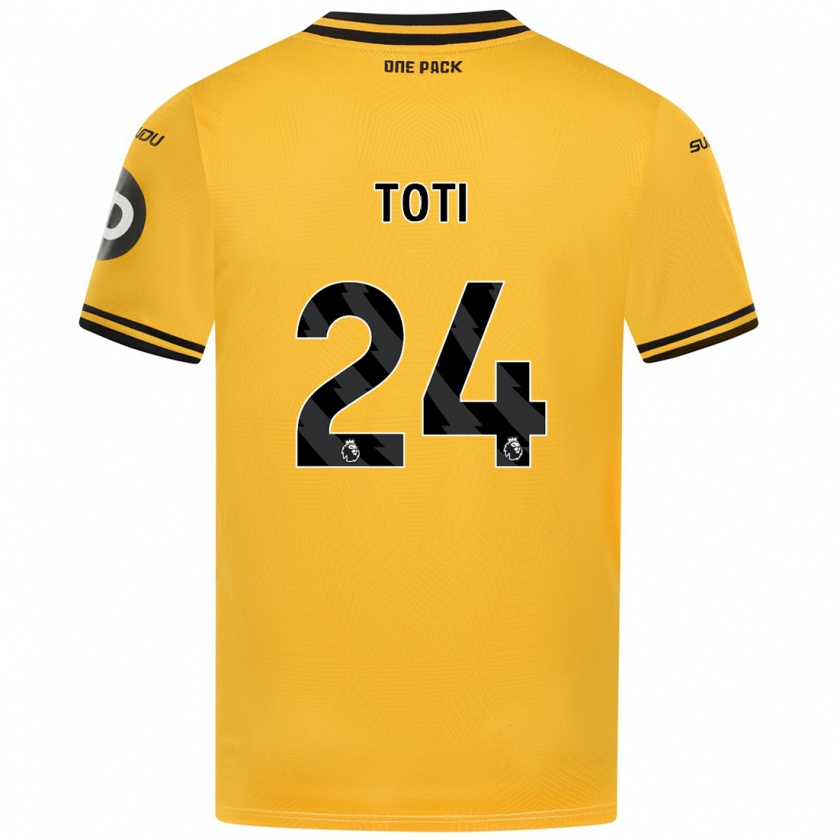 Kandiny Mujer Camiseta Toti #24 Amarillo 1ª Equipación 2024/25 La Camisa México