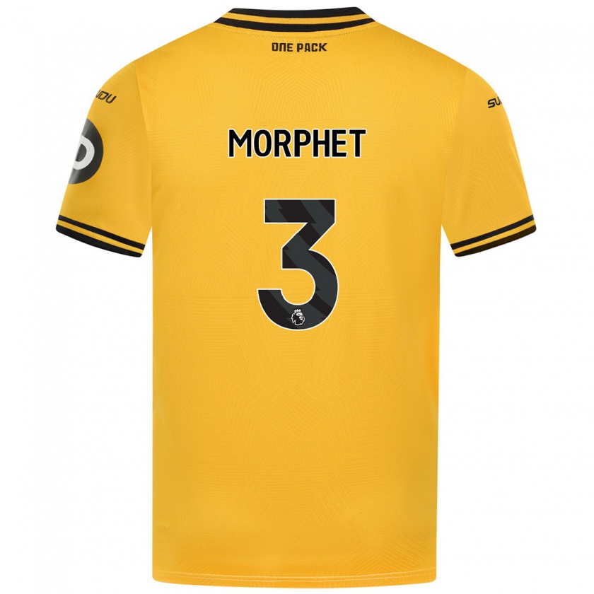 Kandiny Mujer Camiseta Anna Morphet #3 Amarillo 1ª Equipación 2024/25 La Camisa México