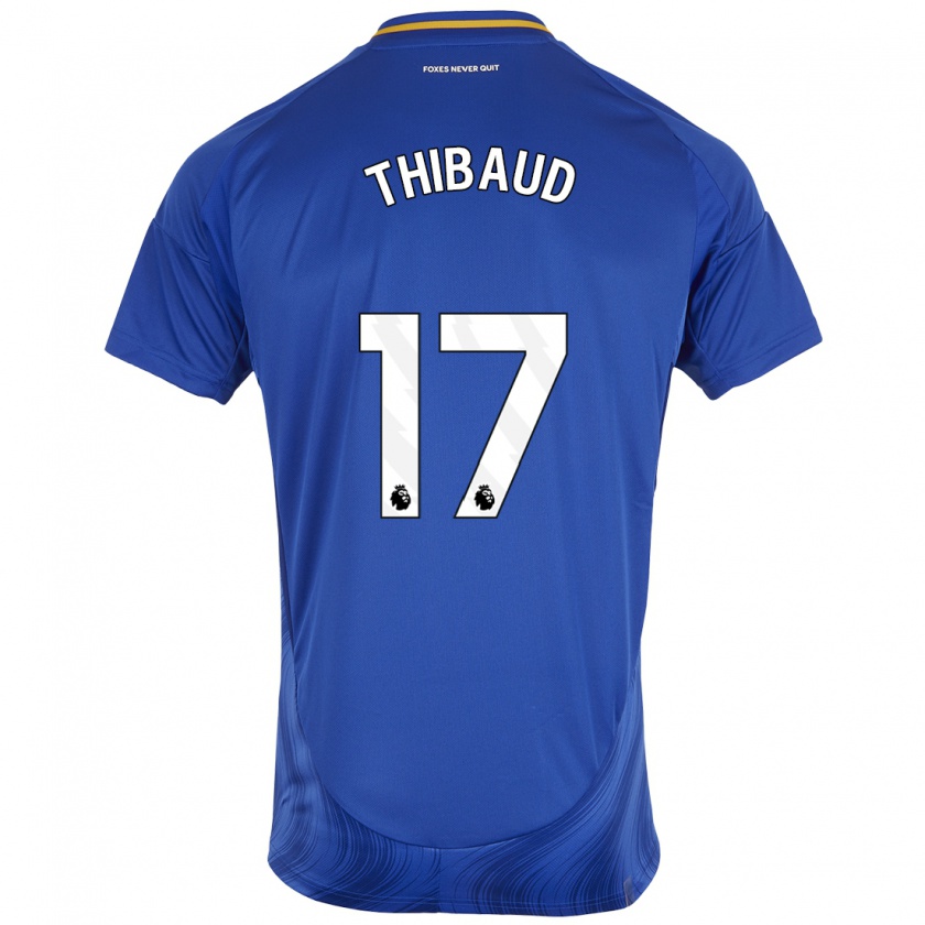 Kandiny Dames Julie Thibaud #17 Blauw Wit Thuisshirt Thuistenue 2024/25 T-Shirt