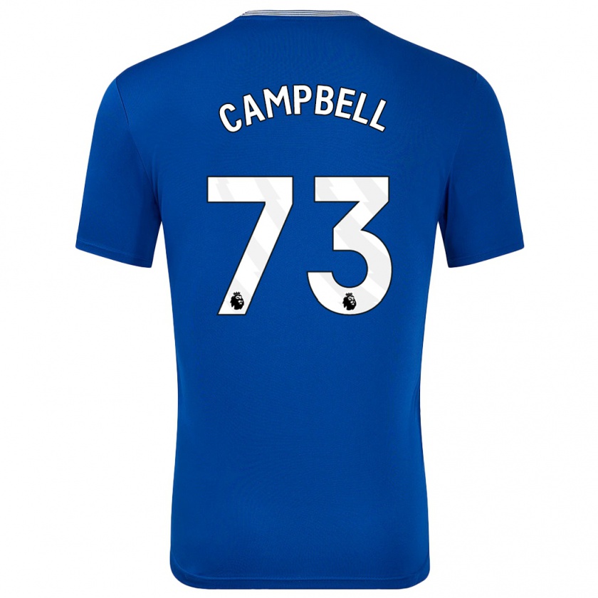 Kandiny Dames Elijah Campbell #73 Blauw Met Thuisshirt Thuistenue 2024/25 T-Shirt