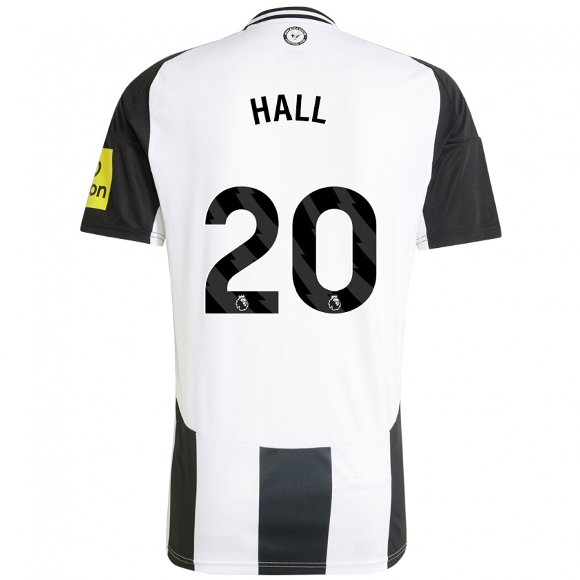 Kandiny Dames Lewis Hall #20 Wit Zwart Thuisshirt Thuistenue 2024/25 T-Shirt België