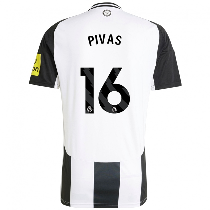 Kandiny Dames Miodrag Pivas #16 Wit Zwart Thuisshirt Thuistenue 2024/25 T-Shirt België