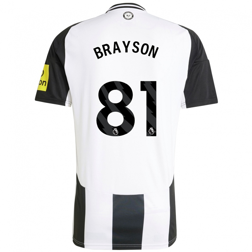 Kandiny Donna Maglia Joe Brayson #81 Bianco Nero Kit Gara Home 2024/25 Maglietta