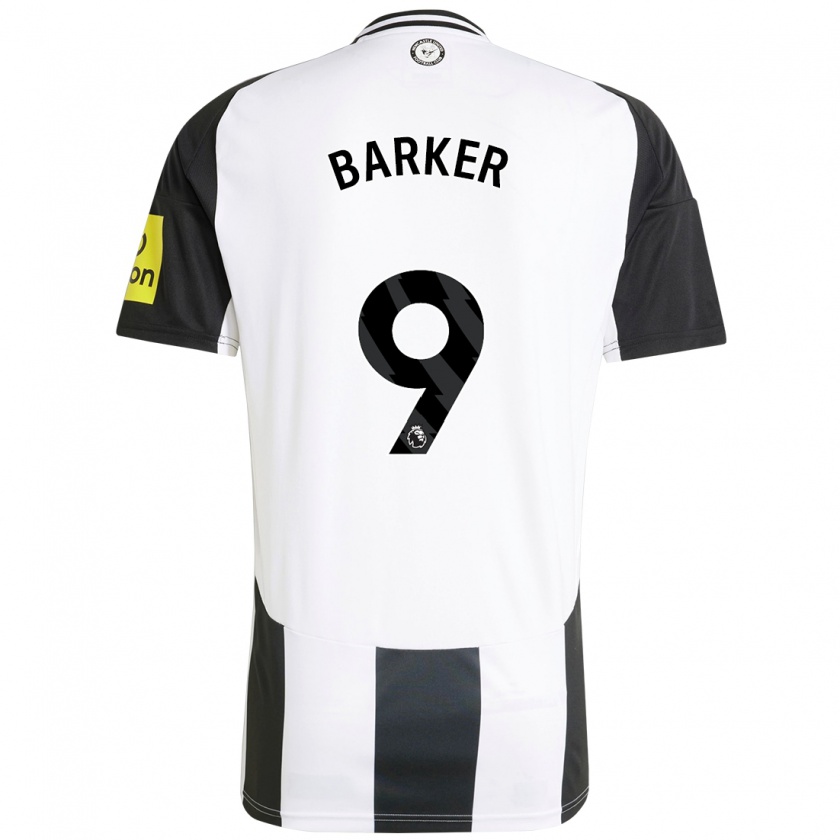 Kandiny Donna Maglia Katie Barker #9 Bianco Nero Kit Gara Home 2024/25 Maglietta