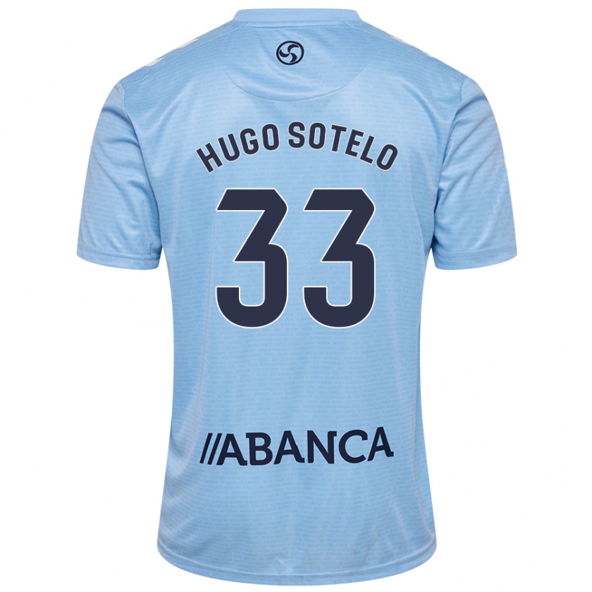 Kandiny Donna Maglia Hugo Sotelo #33 Celeste Kit Gara Home 2024/25 Maglietta