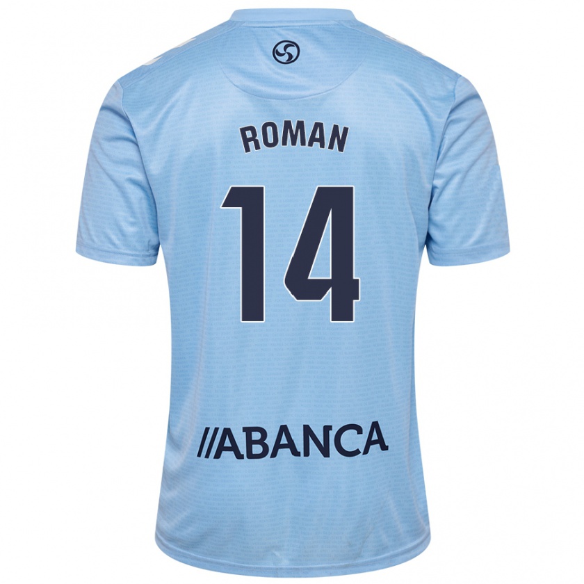 Kandiny Donna Maglia Miguel Román #14 Celeste Kit Gara Home 2024/25 Maglietta