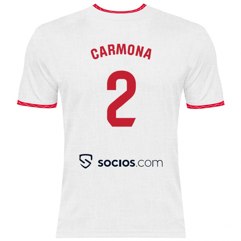 Kandiny Damen José Ángel Carmona #2 Weiß Rot Heimtrikot Trikot 2024/25 T-Shirt Österreich