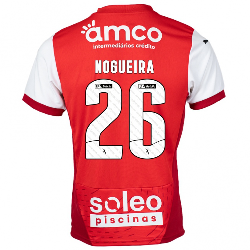 Kandiny Dames Ana Nogueira #26 Rood Wit Thuisshirt Thuistenue 2024/25 T-Shirt