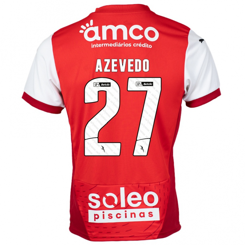 Kandiny Mujer Camiseta Mariana Azevedo #27 Rojo Blanco 1ª Equipación 2024/25 La Camisa