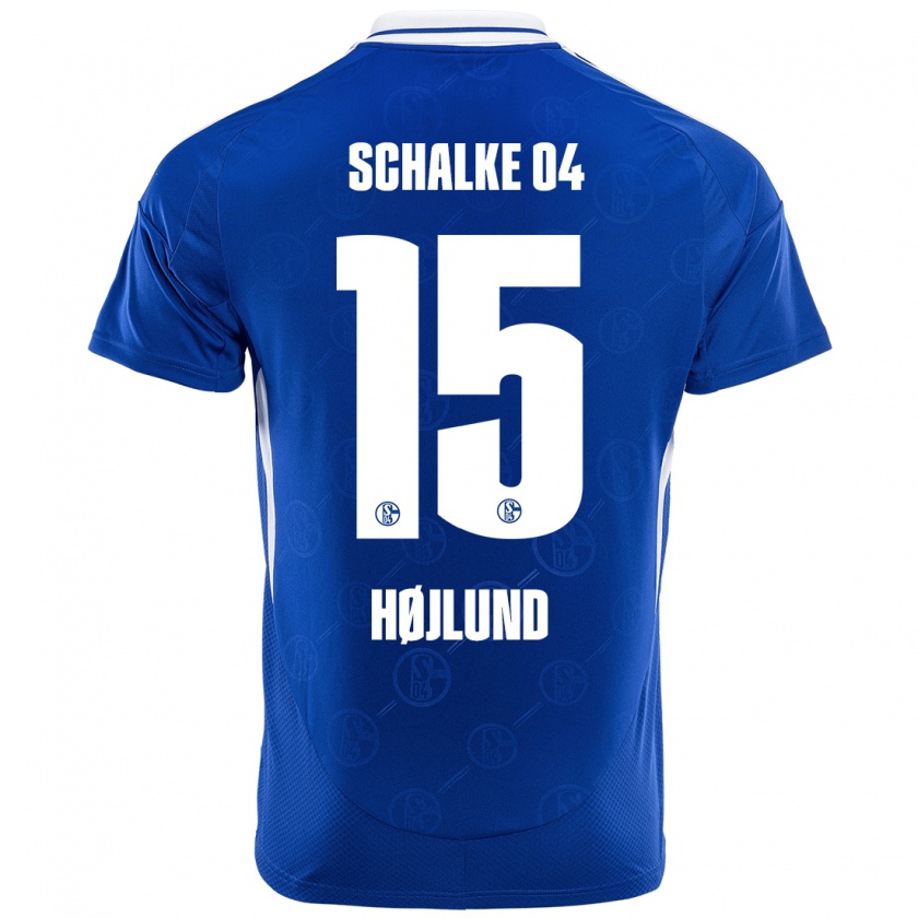 Kandiny Mujer Camiseta Emil Højlund #15 Azul Real 1ª Equipación 2024/25 La Camisa