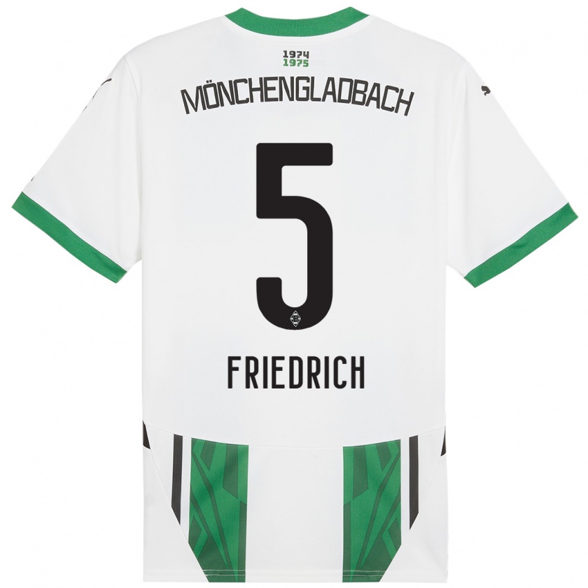 Kandiny Damen Marvin Friedrich #5 Weiß Grün Heimtrikot Trikot 2024/25 T-Shirt Österreich