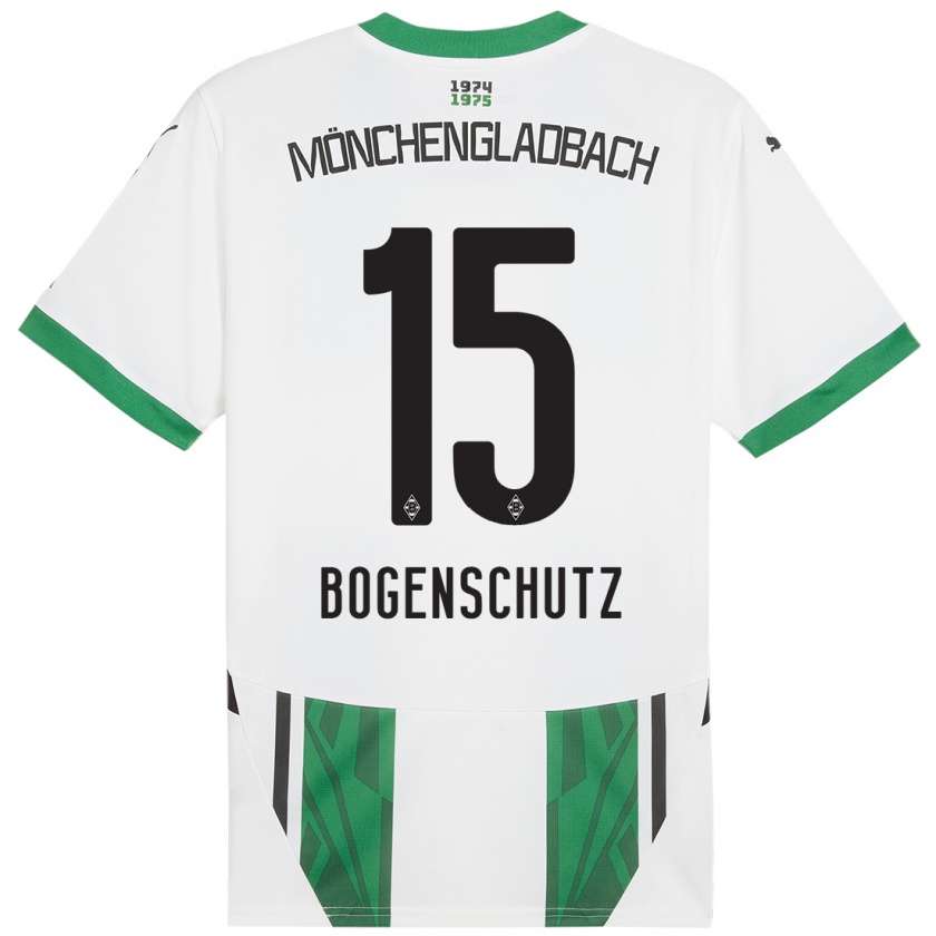 Kandiny Dames Kerstin Bogenschutz #15 Wit Groen Thuisshirt Thuistenue 2024/25 T-Shirt