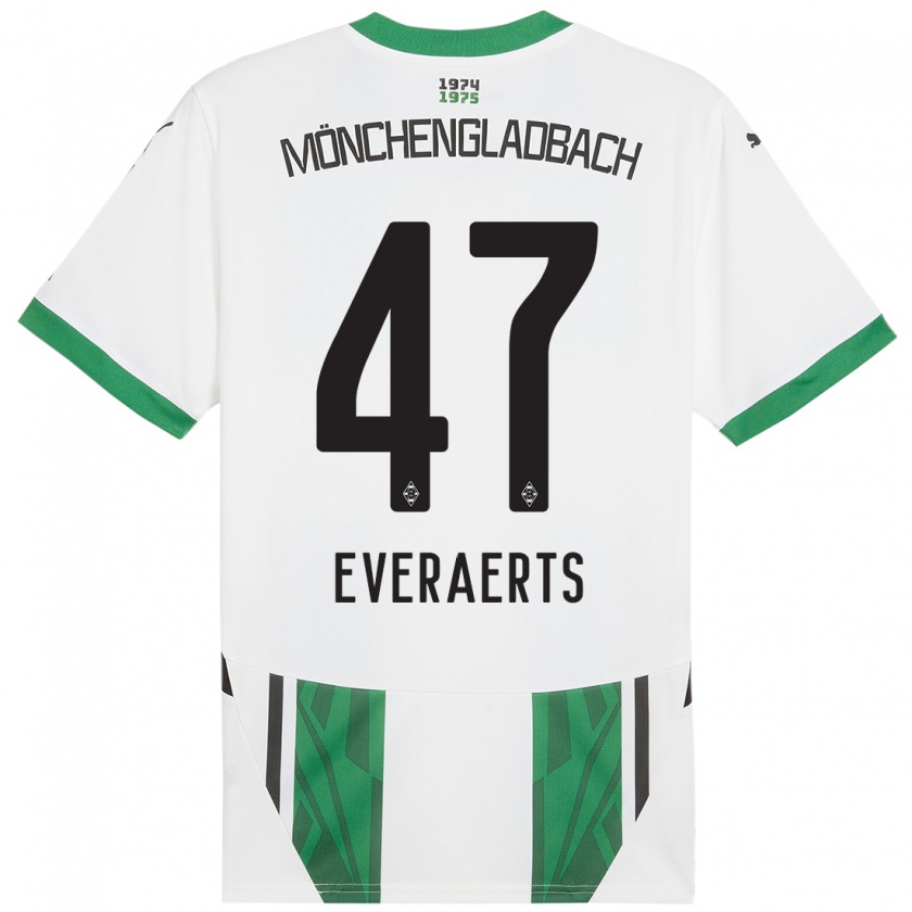 Kandiny Dames Kim Everaerts #47 Wit Groen Thuisshirt Thuistenue 2024/25 T-Shirt