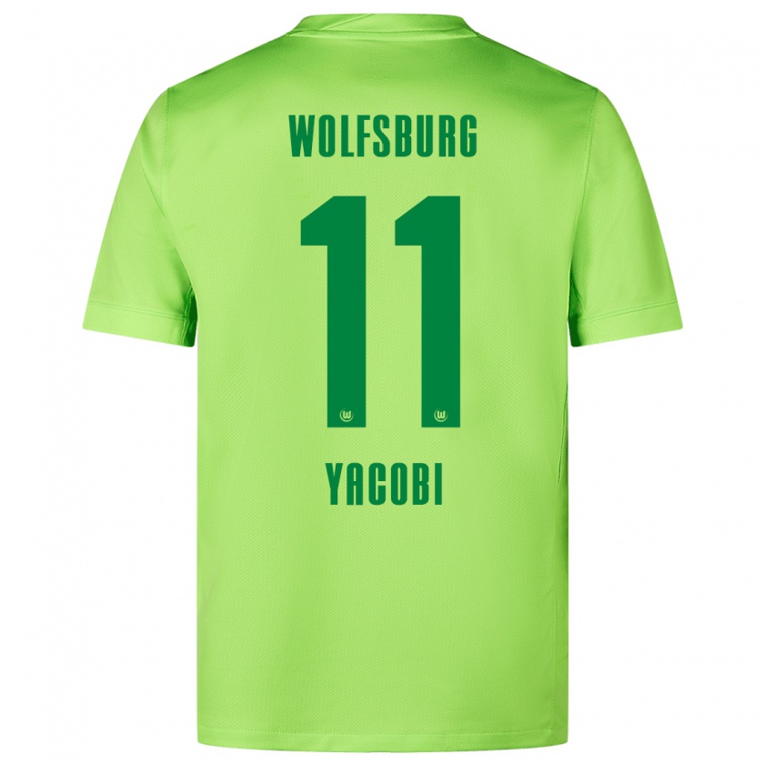 Kandiny Damen Nilas Yacobi #11 Fluoreszierendes Grün Heimtrikot Trikot 2024/25 T-Shirt Österreich