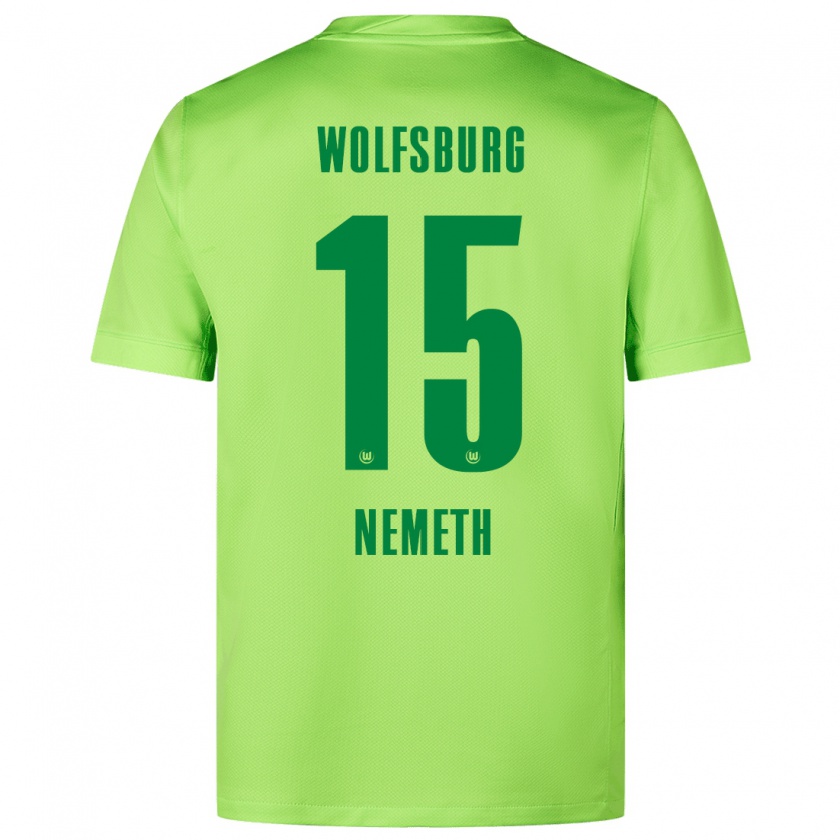 Kandiny Damen Diána Németh #15 Fluoreszierendes Grün Heimtrikot Trikot 2024/25 T-Shirt Österreich