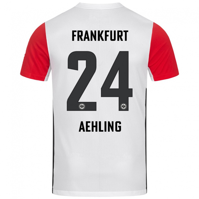 Kandiny Damen Anna Aehling #24 Weiß Rot Heimtrikot Trikot 2024/25 T-Shirt Österreich