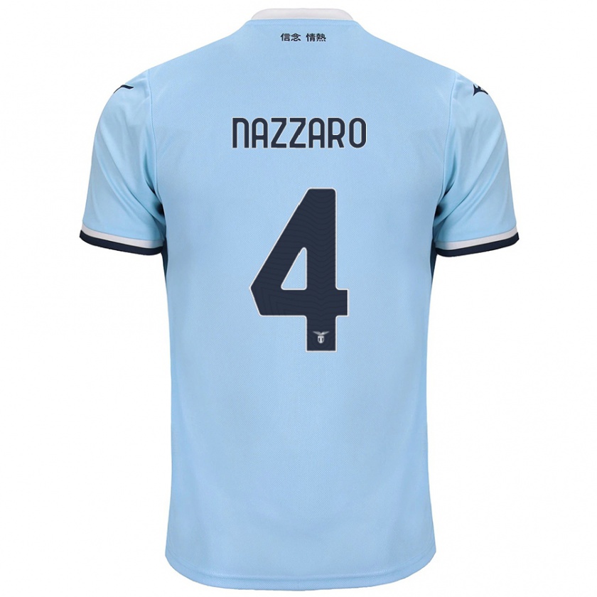 Kandiny Dames Marco Nazzaro #4 Blauw Thuisshirt Thuistenue 2024/25 T-Shirt België