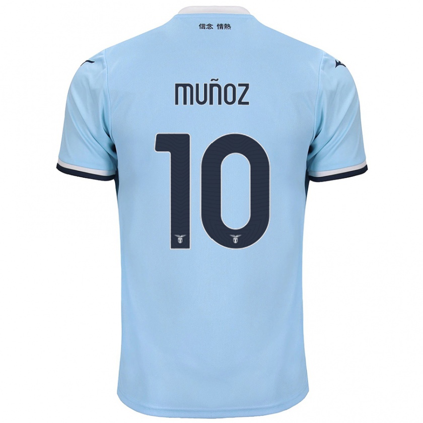 Kandiny Dames Cristo Muñoz #10 Blauw Thuisshirt Thuistenue 2024/25 T-Shirt