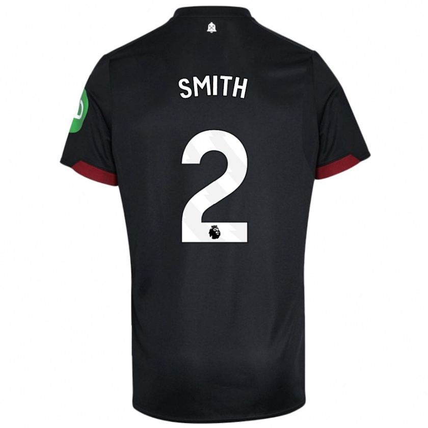 Kandiny Donna Maglia Kirsty Smith #2 Nero Bianco Kit Gara Away 2024/25 Maglietta