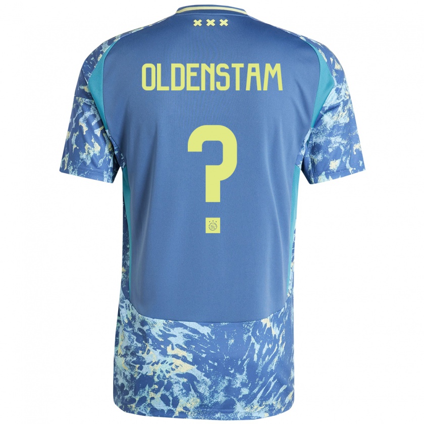 Kandiny Dames Lyfe Oldenstam #0 Grijs Blauw Geel Uitshirt Uittenue 2024/25 T-Shirt België